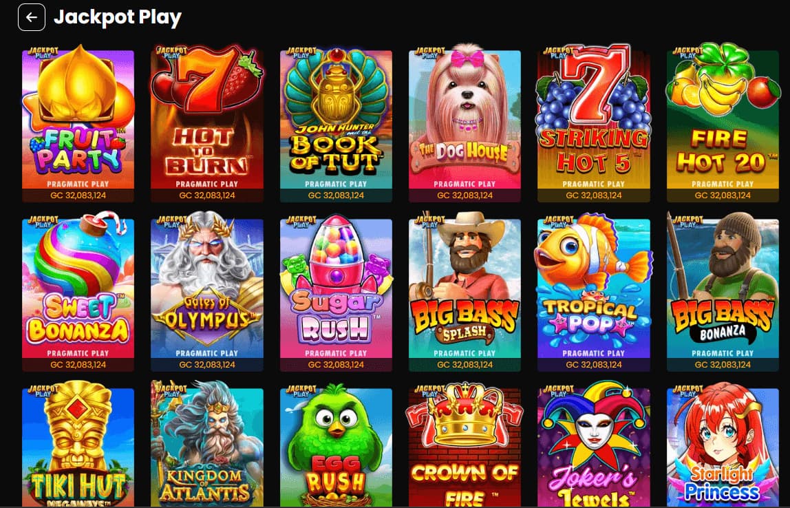 mega bonanza jackpot games
