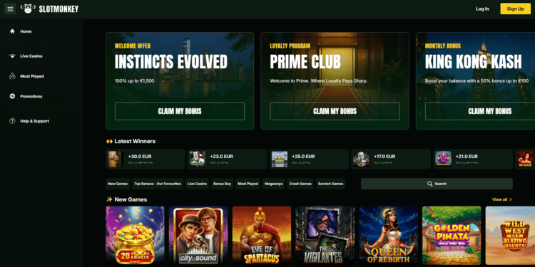 Slotmonkey staat bekend als snelle uitbetaling casino