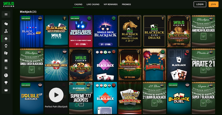 Wild Hawaii Online Casino Blackjack