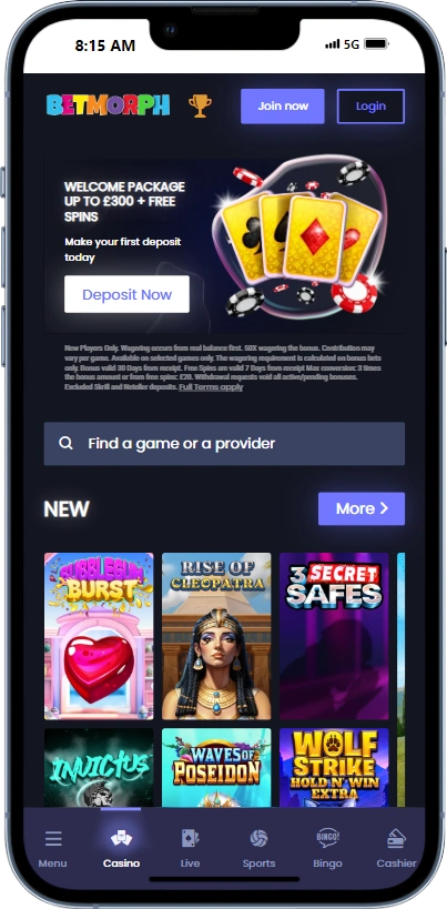 BetMorph Mobile Casino