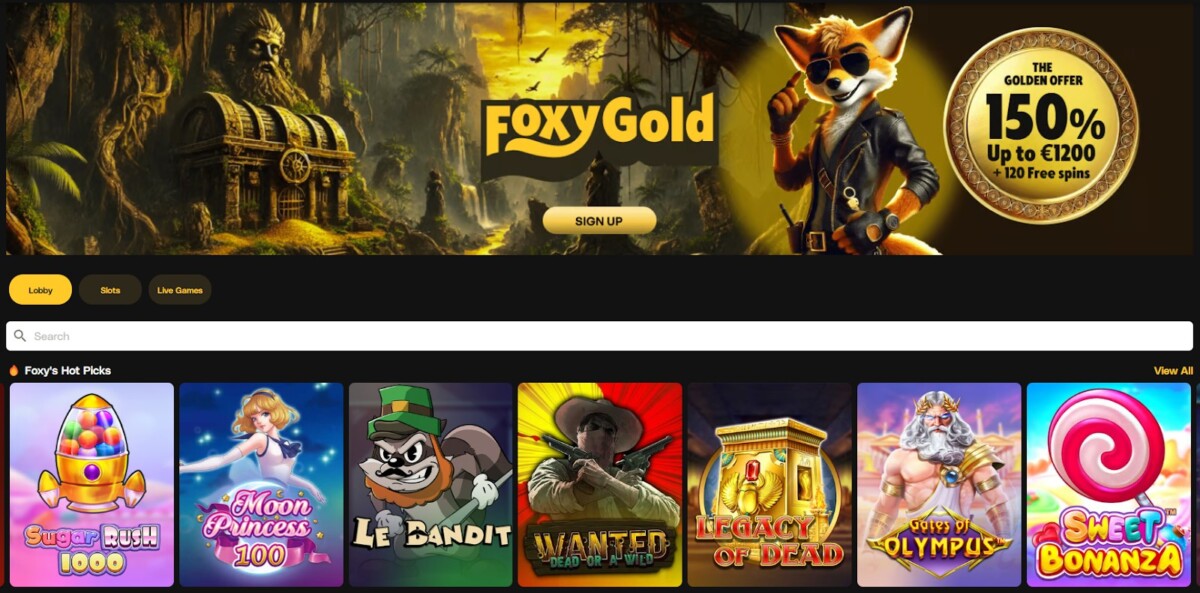 FoxyGold Casino zonder iDIN welkomstbonus