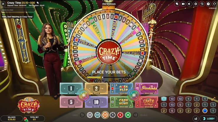 Live Casino Crazy Time
