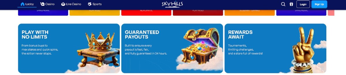 Online gokken zonder ID in SkyHills Casino en snelle uitbetalingen 