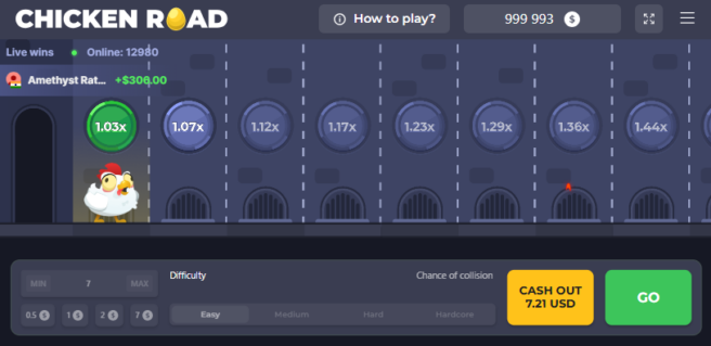 a screenshot previewing the Chicken Road casino game