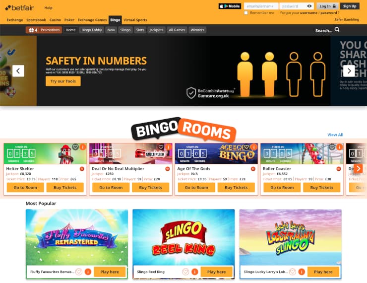 betfair bingo