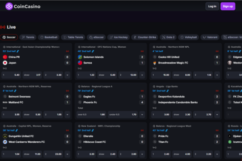 coincasino betting