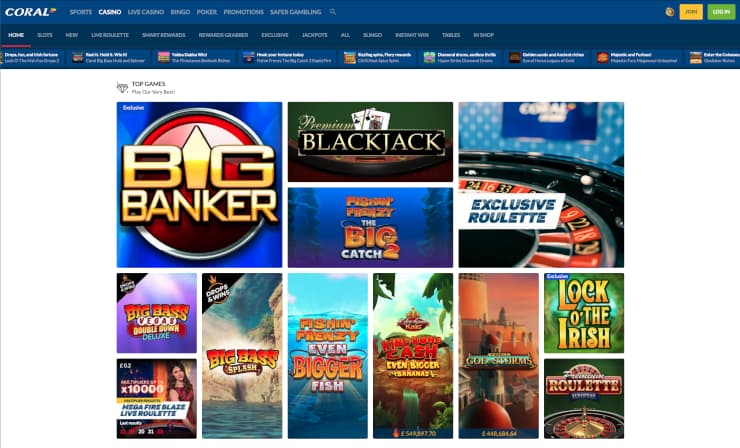 coral £5 deposit casino