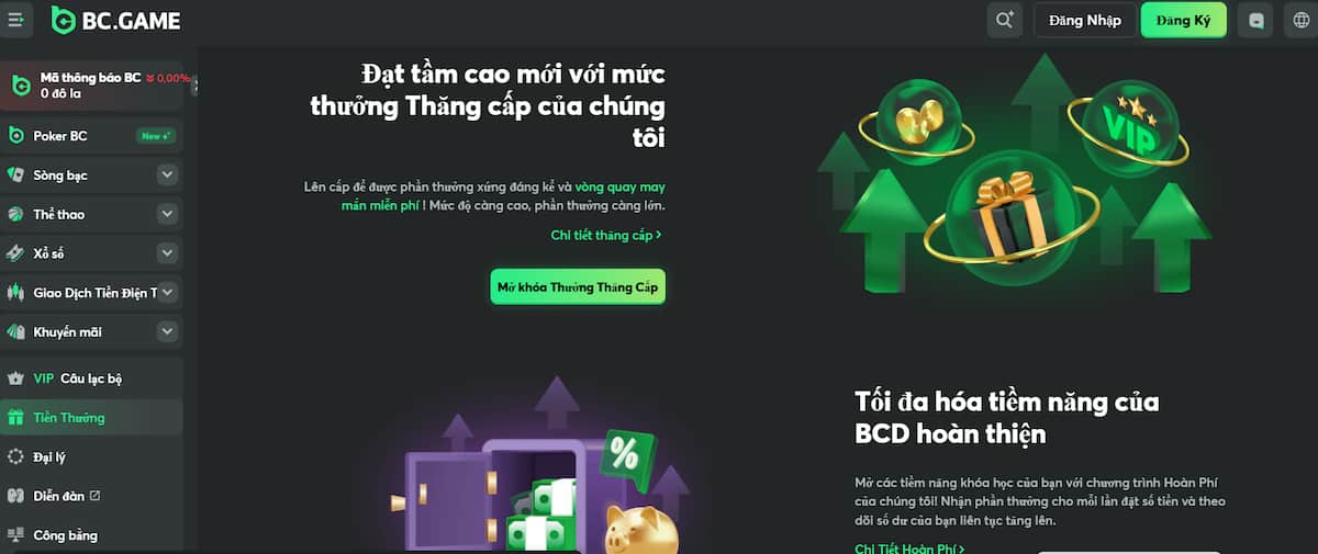BC.Game - Thỏa sức cá cược thể thao, xổ số, sòng bạc online và nhận thưởng lớn