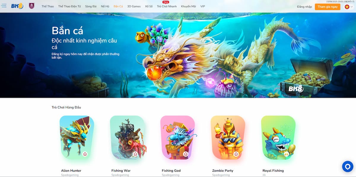 BK8 Nhà cái Bắn Cá Online