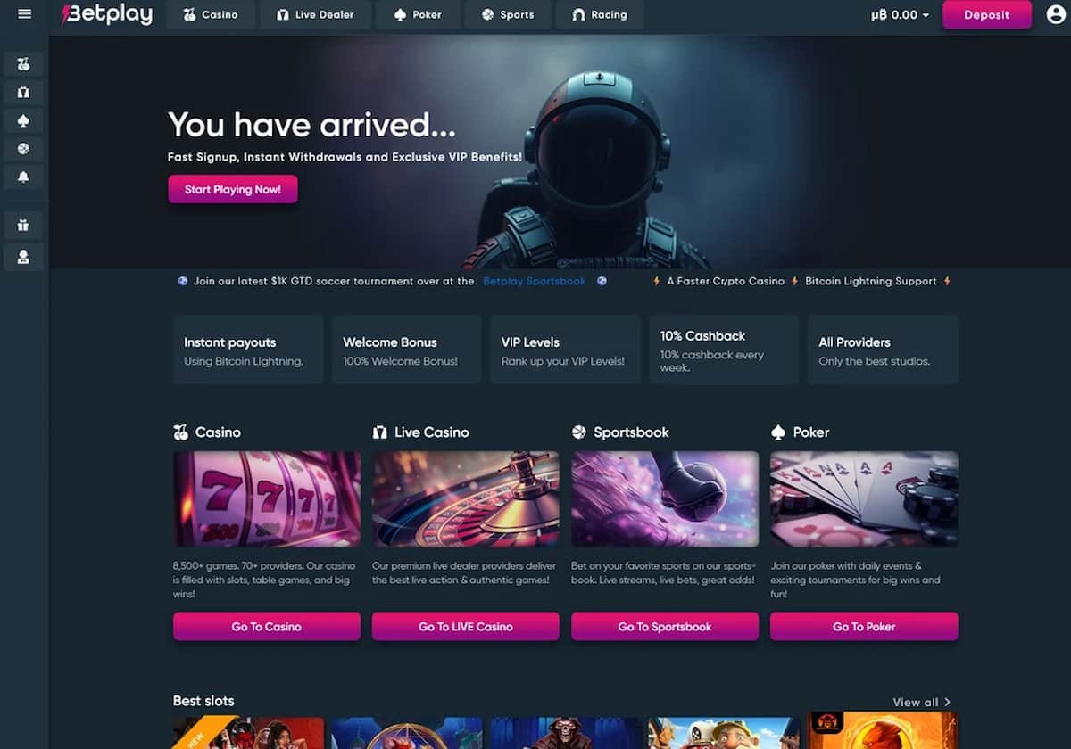 Betplay.io - Trải nghiệm dịch vụ cá cược online đẳng cấp bằng tiền điện tử