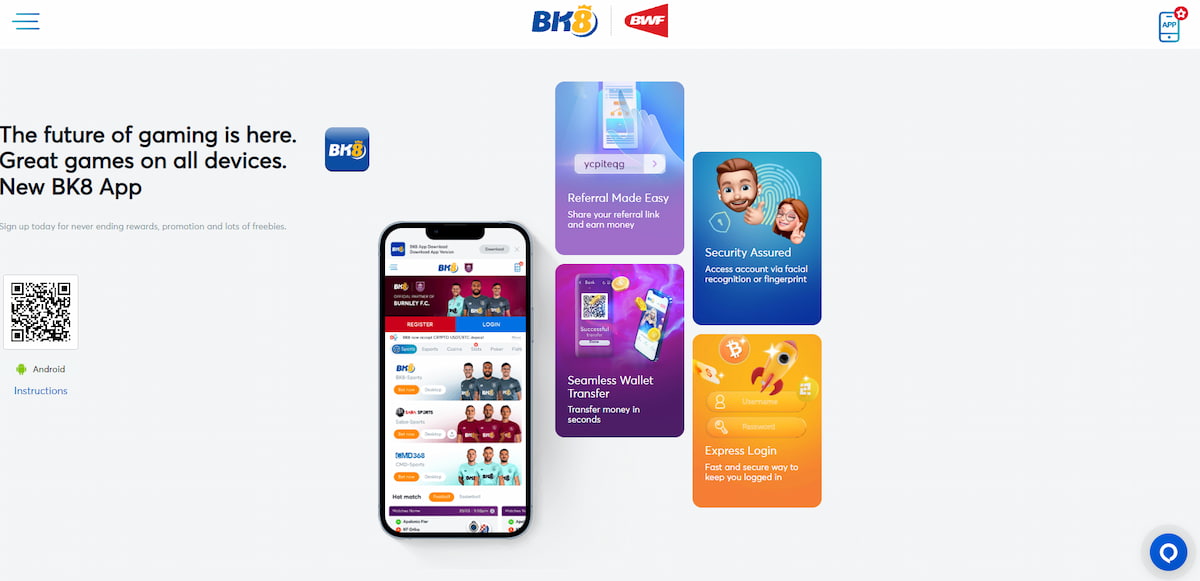 Bk8 Mobile app