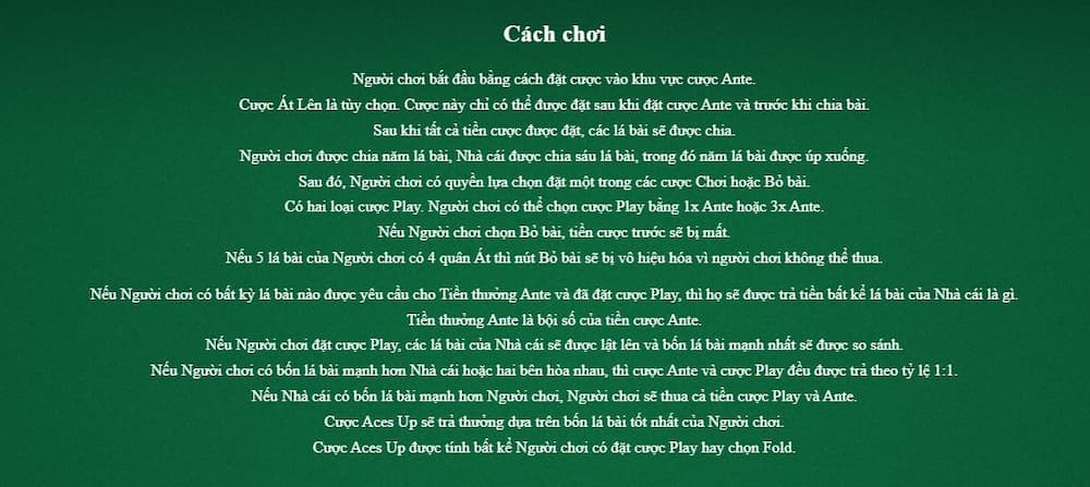 Cách chơi bài bửu