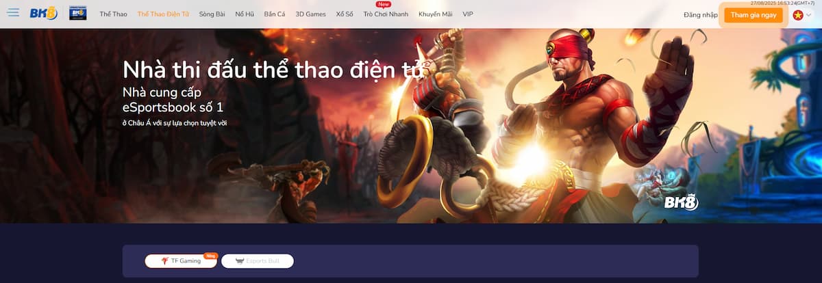 Chọn sảnh cược và môn thể thao ảo