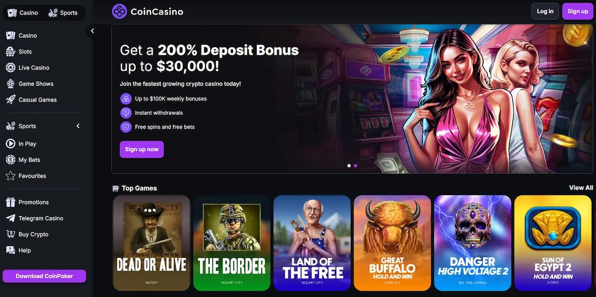 CoinCasino - Online Casino uy tín, hỗ trợ cá cược bằng tiền điện tử an toàn nhất Việt Nam