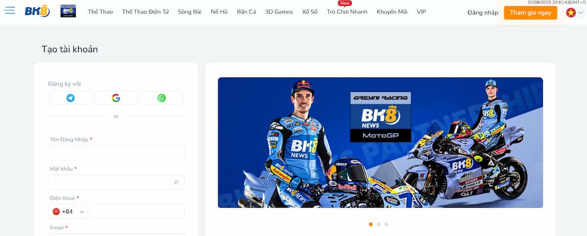 Đăng ký tài khoản thành viên tại nhà cái để chơi Bầu Cua Online