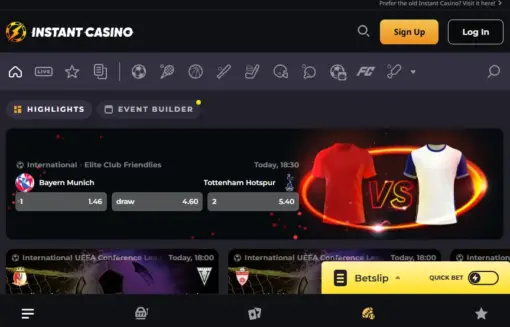 instant casino vedonlyönti