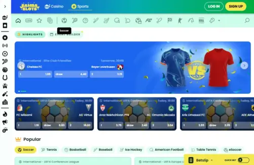 samba slots vedonlyöntikohteet