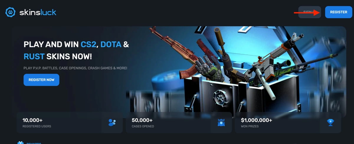 Đăng ký tài khoản cá cược CSGO bằng skin nhanh chóng dễ dàng