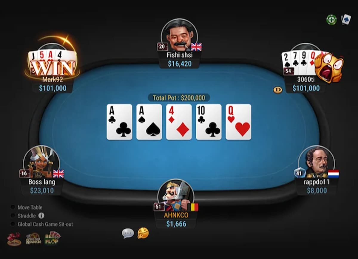 Mục tiêu chơi Omaha Poker là tạo ra Poker hand 5 lá mạnh nhất