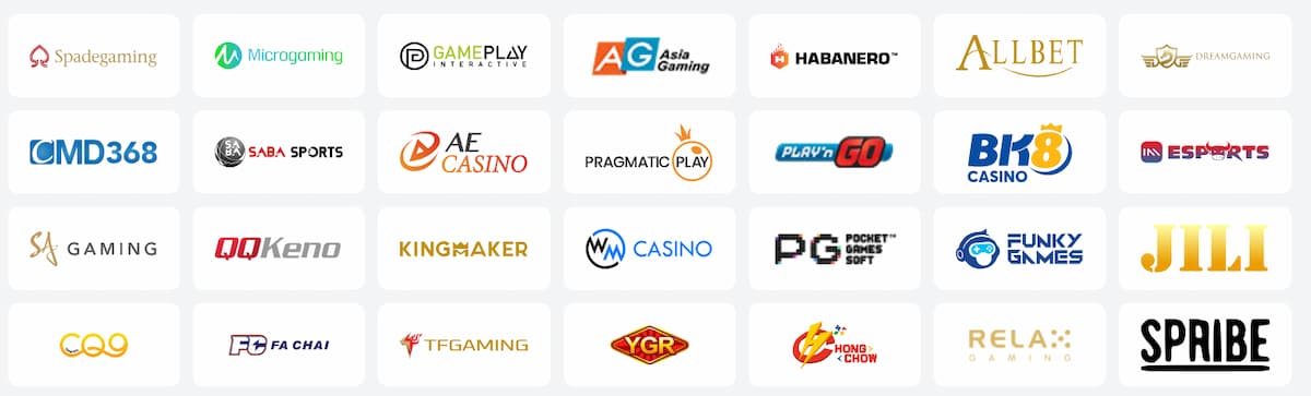 Nên cá cược tại trang web cờ bạc hợp tác với nhiều nhà phát hành game lớn