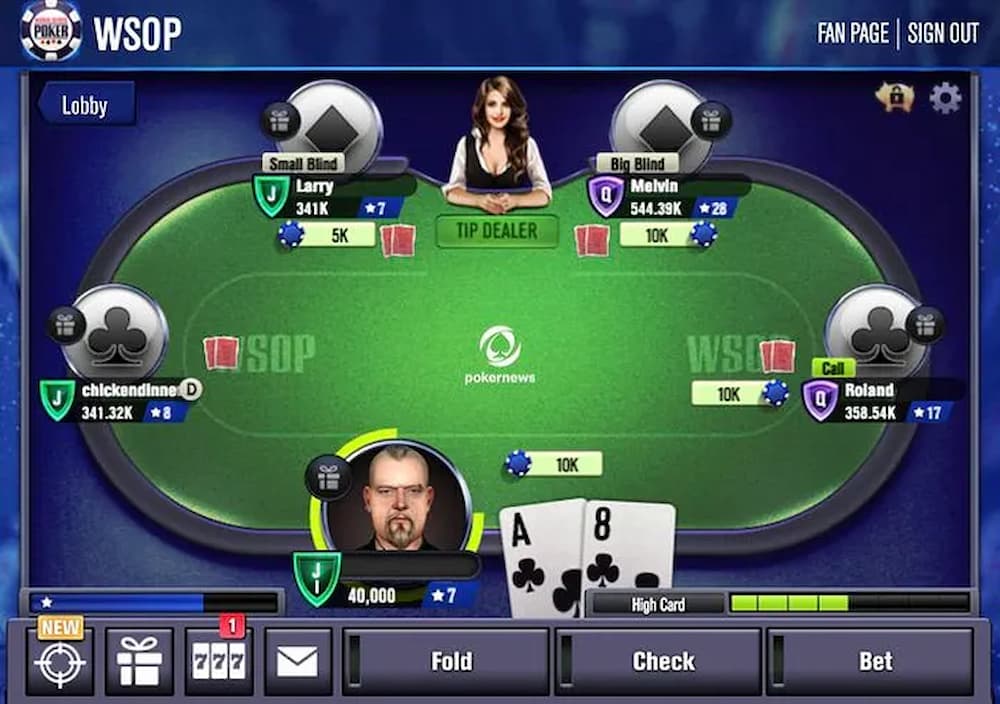 Vòng Pre Flop mỗi người chơi được chia 2 lá bài tẩy