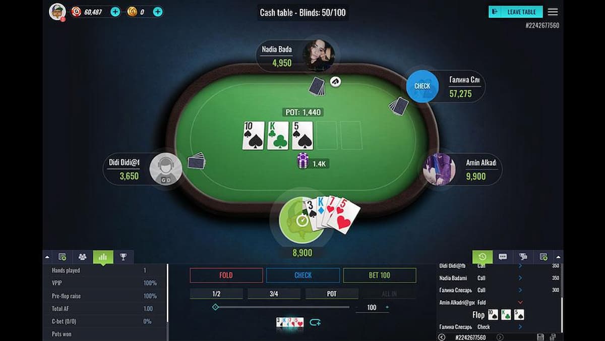 Vòng Flop sẽ có 3 lá bài chung được mở