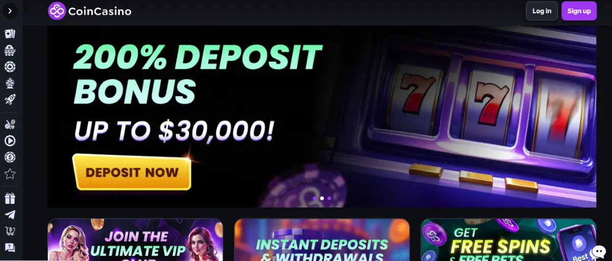 coincasino Claim Your Welcome Bonus and Start Playing