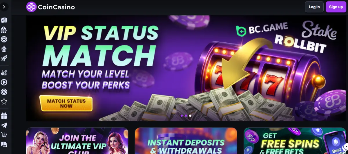 coincasino VIP programs