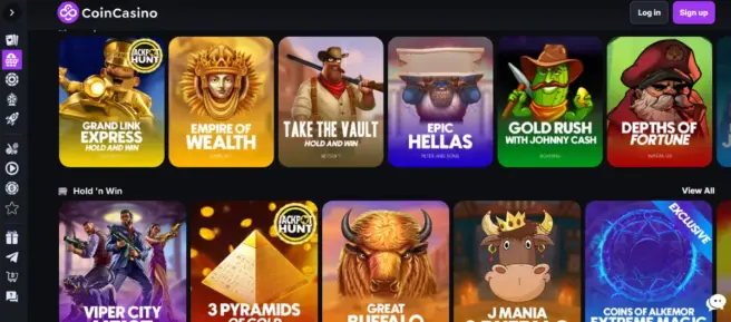 coincasino nopeat maksut