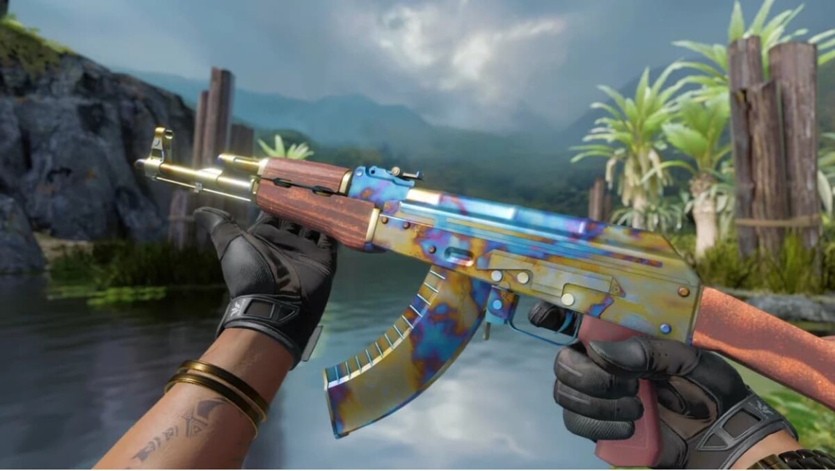 AK-47 Case Hardened pattern #661 (Scar Pattern) có giá hàng trăm nghìn USD