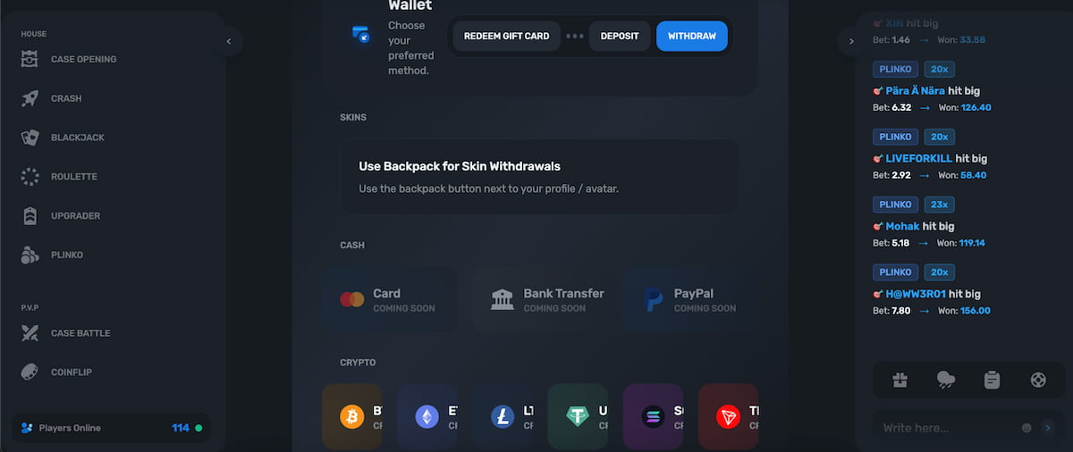 Rút tiền thắng cược bằng nhiều cách khác nhau
