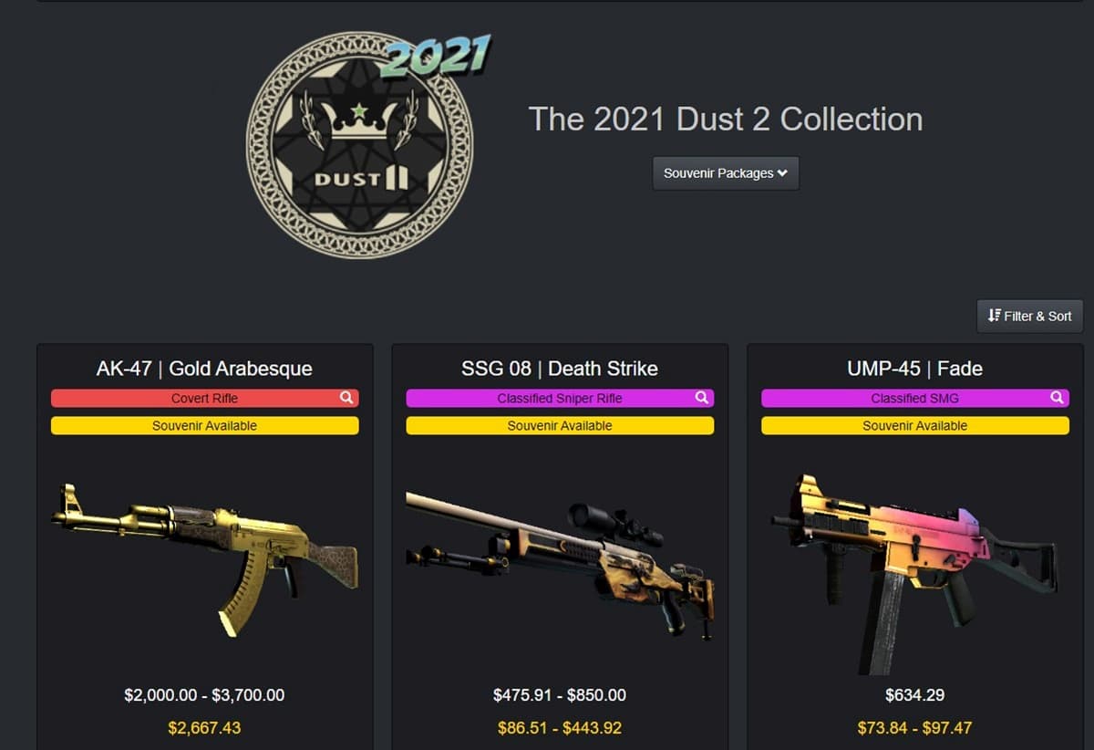 Skin CS:GO theo Collection