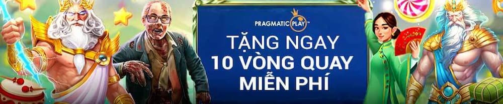 Tặng ngay 10 vòng quay miễn phí cho tân thủ tại Pragmatic Play Slot 