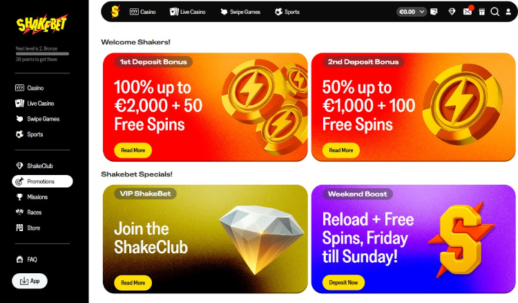 Shakebet, online bookmakers