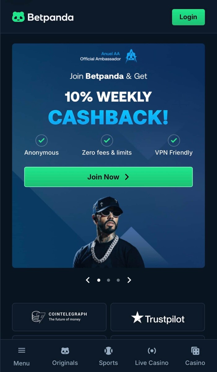 A snapshot of BetPanda game selection as a no kyc casino