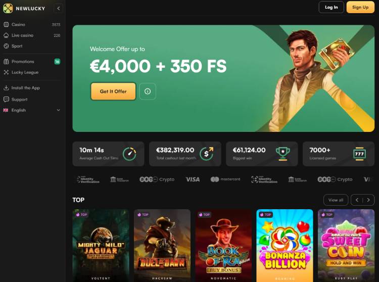 New Lucky, online bookmakers