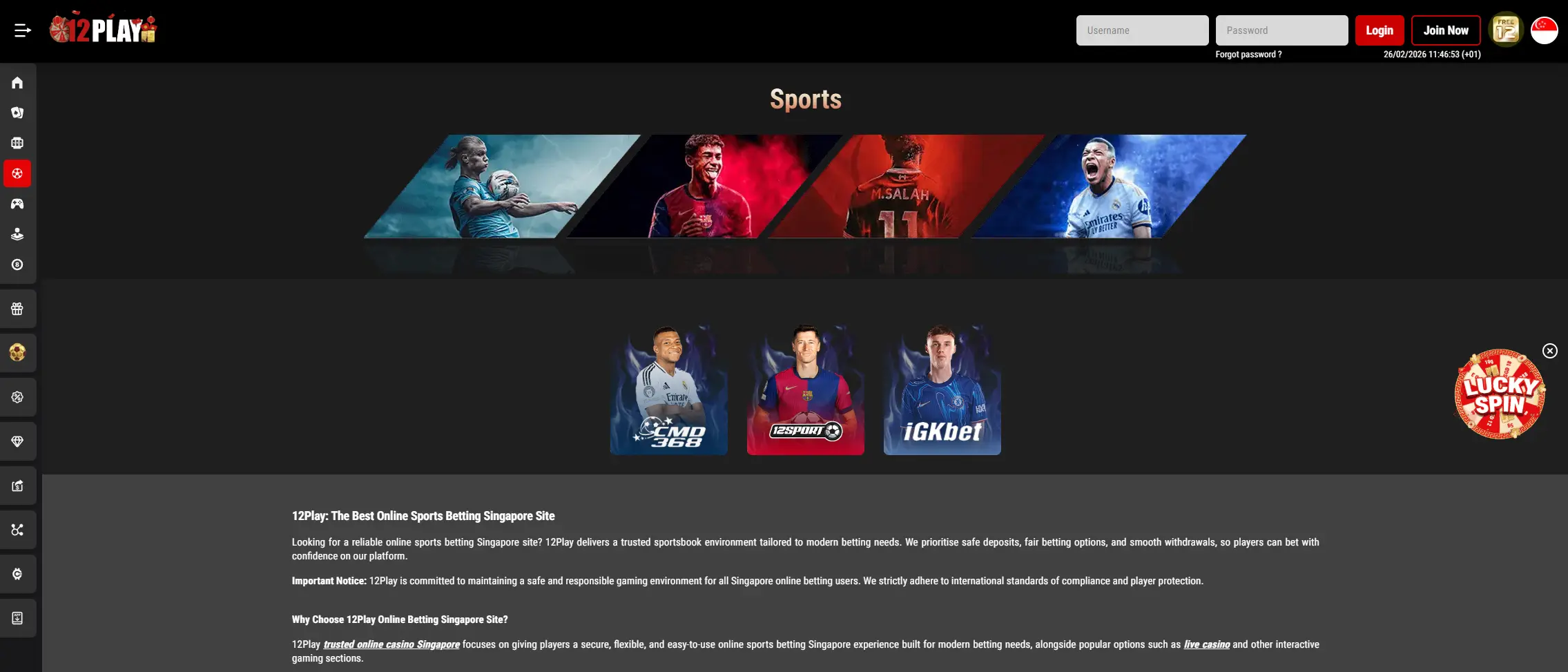 12Play: Best Malaysia Betting Site for Promos