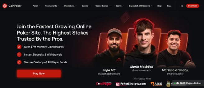 CoinPoker crypto poker site