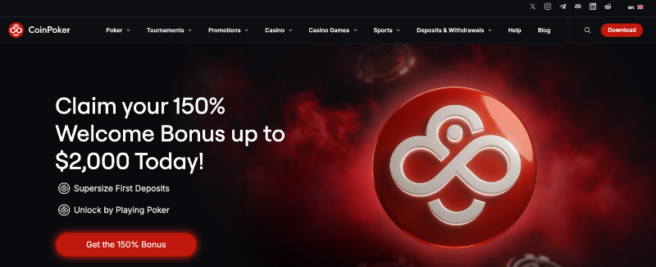 CoinPoker welcome bonus