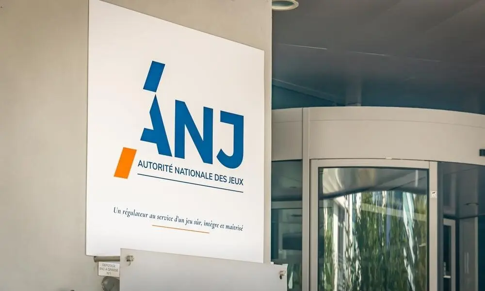 Sign of Autorité Nationale des Jeux at its office entrance.
