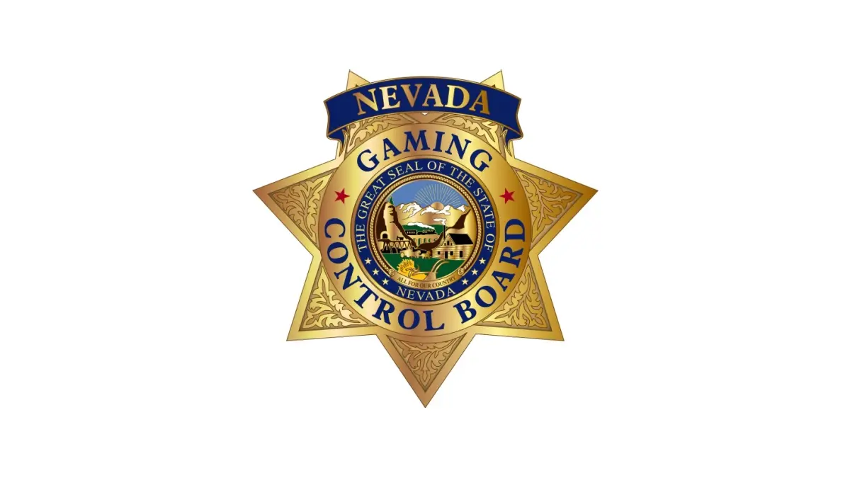 Official gold star emblem of the Nevada Gaming Control Board featuring the State of Nevada seal