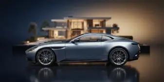 Luxury sports car and house prizes representing UK digital prize draw market worth £1.3 billion