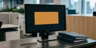 Suspended betting licence represented by a powered-down sportsbook screen and regulatory documents