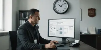 Regulatory workstation representing Italy’s new online gambling dispute platform and operator deadlines