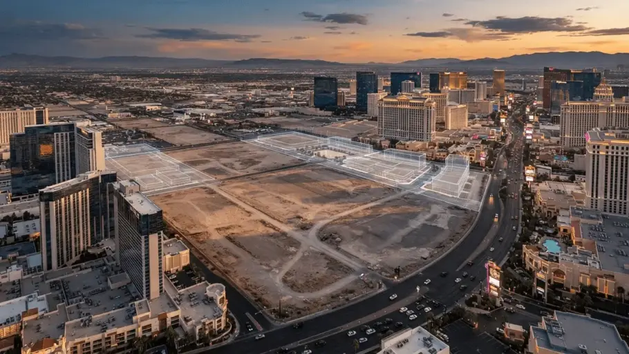 VICI and Caesars Reveal 50-Acre Strip Arena Bid for NBA Expansion