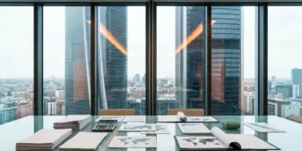 Editorial boardroom scene representing the Lottomatica and CIRSA gambling industry merger