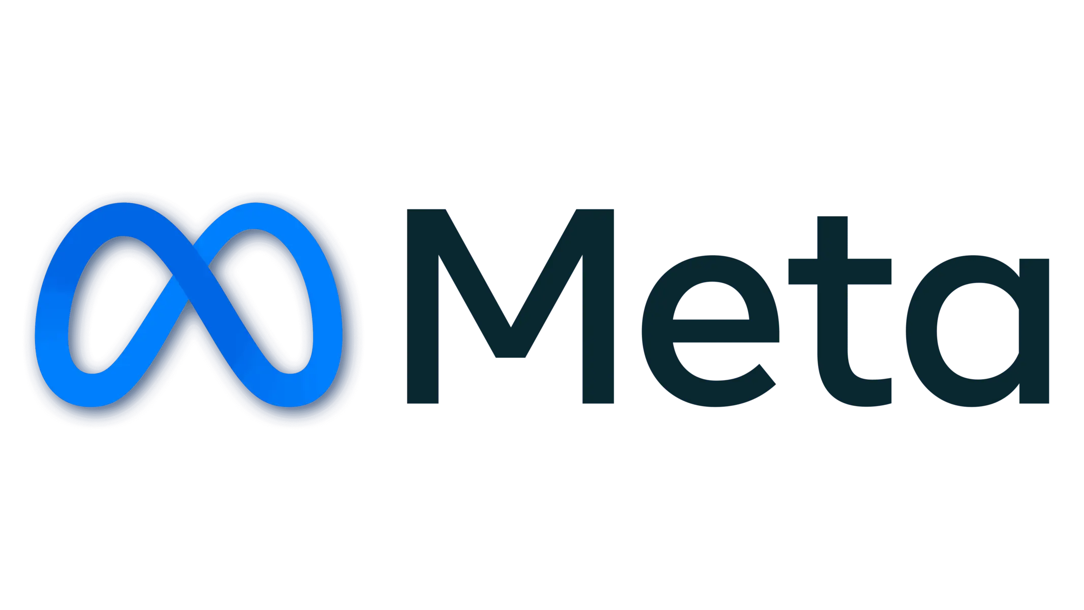 The Meta company logo featuring a blue infinity-shaped symbol and the word 'Meta'.